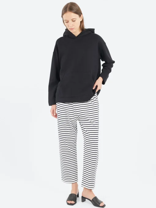 Fashion - Stripe Pants in White and Navy Women Pants