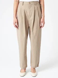 Online - Weather Cloth Tapered Tuck Pants in Women Pants