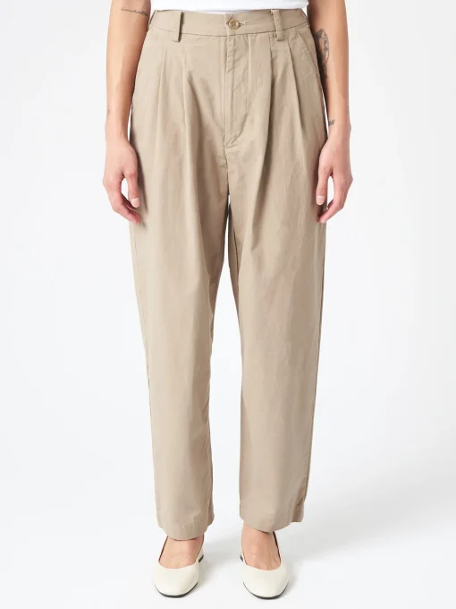 Online - Weather Cloth Tapered Tuck Pants in Women Pants