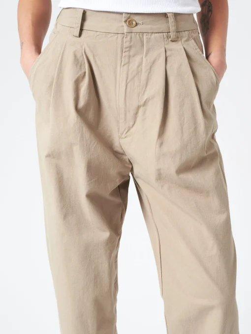 Online - Weather Cloth Tapered Tuck Pants in Women Pants