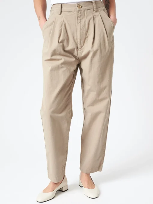 Online - Weather Cloth Tapered Tuck Pants in Women Pants