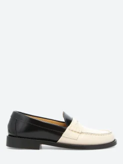 Online - Miami Two-Tone Loafer in Butter and Licorice Women Shoes | Overalls & Jumpsuits