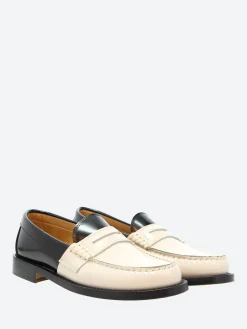 Online - Miami Two-Tone Loafer in Butter and Licorice Women Shoes | Overalls & Jumpsuits