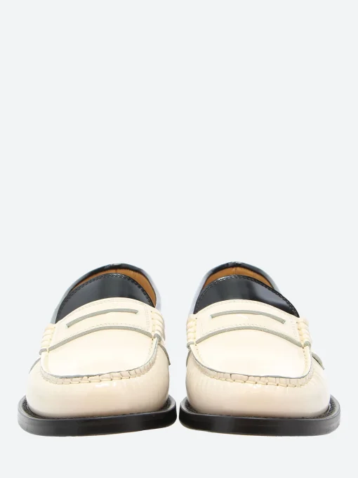 Online - Miami Two-Tone Loafer in Butter and Licorice Women Shoes | Overalls & Jumpsuits