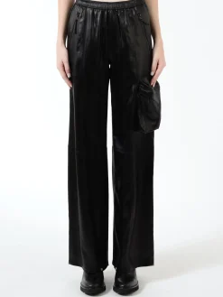 Fashion Shiny Cargo Trackpants Women Pants