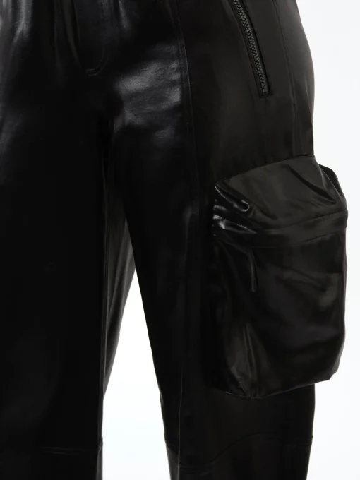 Fashion Shiny Cargo Trackpants Women Pants