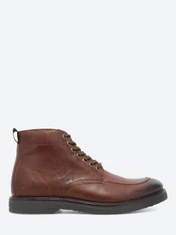 Fashion - Kip Apron Boot in Brown Water Repellant Leather Boots