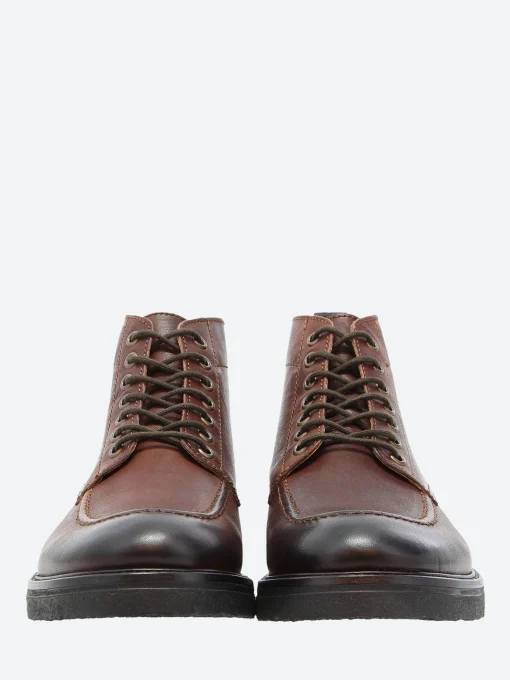 Fashion - Kip Apron Boot in Brown Water Repellant Leather Boots