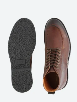 Fashion - Kip Apron Boot in Brown Water Repellant Leather Boots