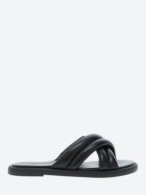 Outlet - Lotta Cross Mule in Black Women Overalls & Jumpsuits | Slides