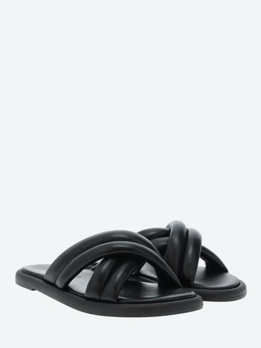 Outlet - Lotta Cross Mule in Black Women Overalls & Jumpsuits | Slides