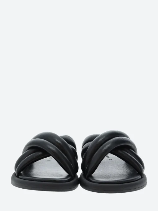 Outlet - Lotta Cross Mule in Black Women Overalls & Jumpsuits | Slides