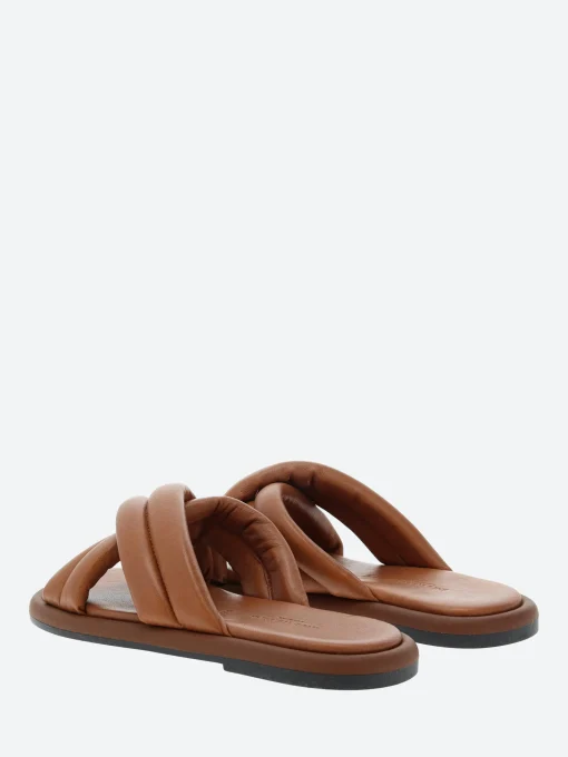 Fashion - Lotta Cross Mule in Tan Women Overalls & Jumpsuits | Slides