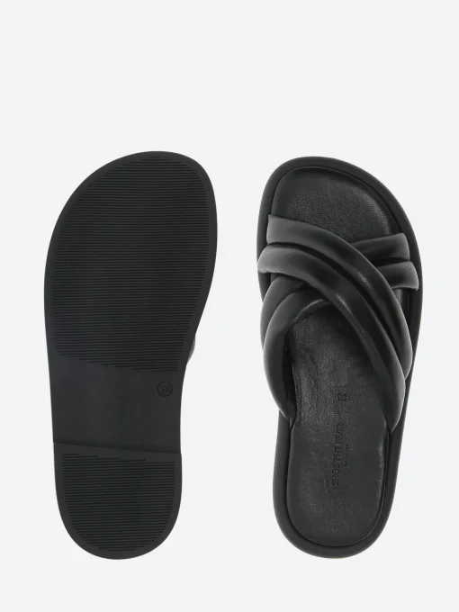 Outlet - Lotta Cross Mule in Black Women Overalls & Jumpsuits | Slides