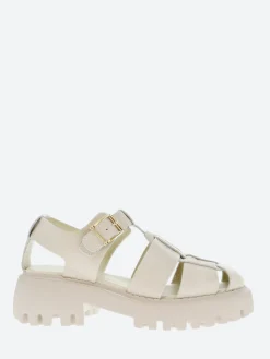 Best - Posey Fisherman L in Off White Women Overalls & Jumpsuits | Sandals