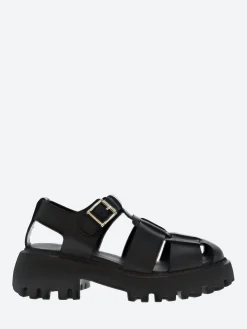 Hot - Posey Fisherman L in Black Women Overalls & Jumpsuits | Sandals