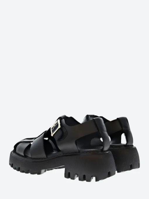 Hot - Posey Fisherman L in Black Women Overalls & Jumpsuits | Sandals