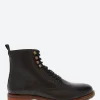 Online - York Lace Boot Leather in Black Boots