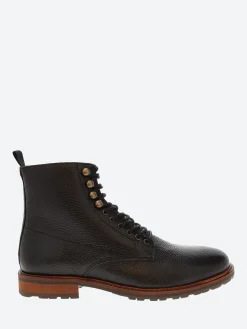 Online - York Lace Boot Leather in Black Boots