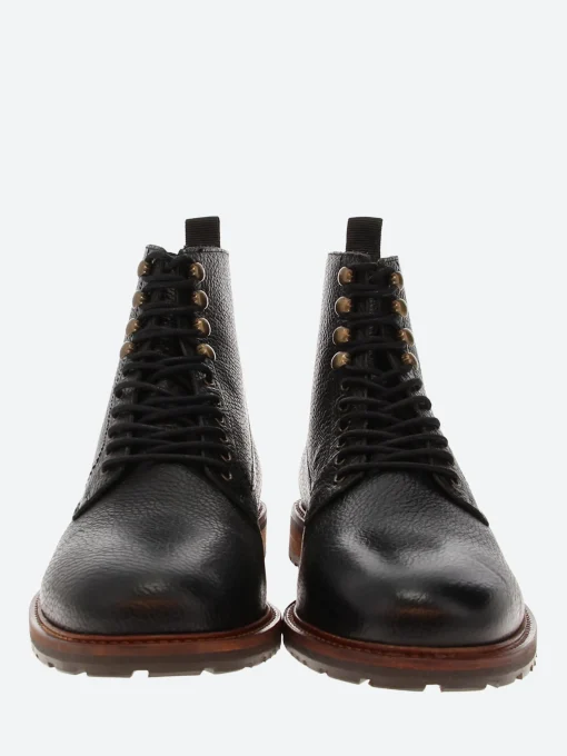 Online - York Lace Boot Leather in Black Boots