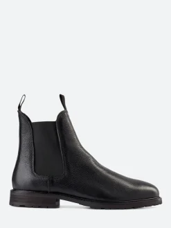 Fashion - York Leather Chelsea Boot in Black Boots