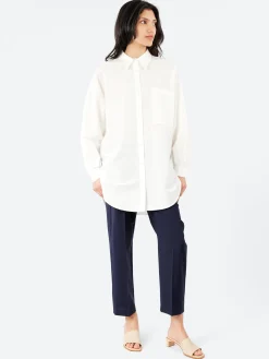 Best - Cotton Silk Round Shirt in Women Tops & Blouses | Button-Ups