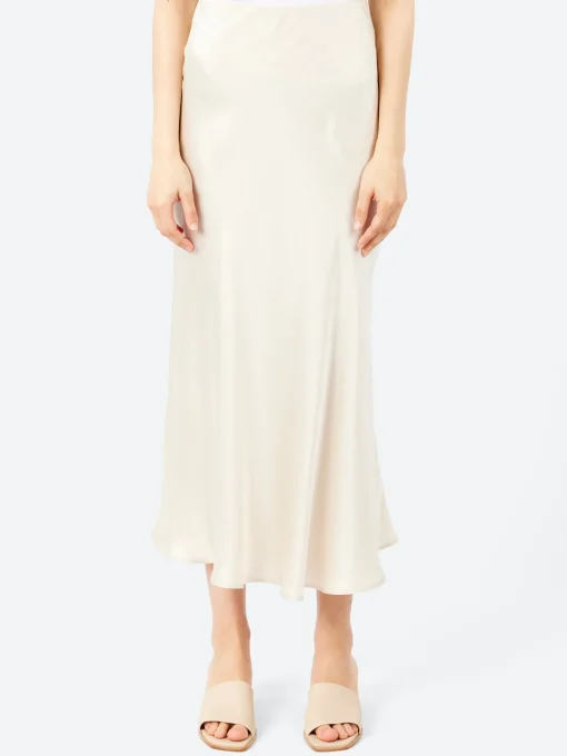 Fashion - Long Bias Cut Skirt in Women Skirts