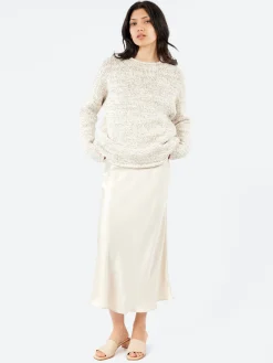 Fashion - Long Bias Cut Skirt in Women Skirts
