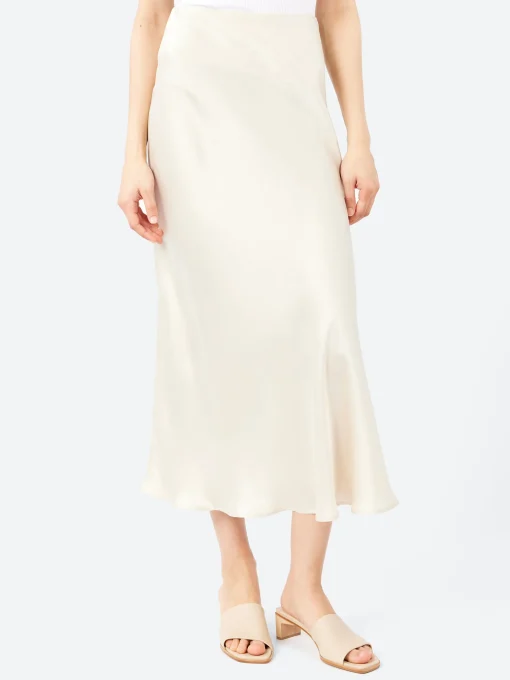 Fashion - Long Bias Cut Skirt in Women Skirts