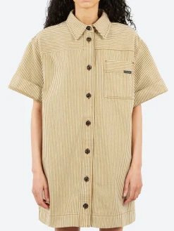 Fashion - Anouk Dress in Beige and Ecru Women Dresses