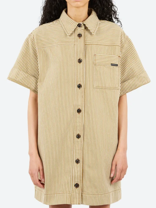Fashion - Anouk Dress in Beige and Ecru Women Dresses