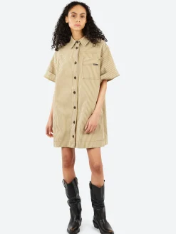 Fashion - Anouk Dress in Beige and Ecru Women Dresses
