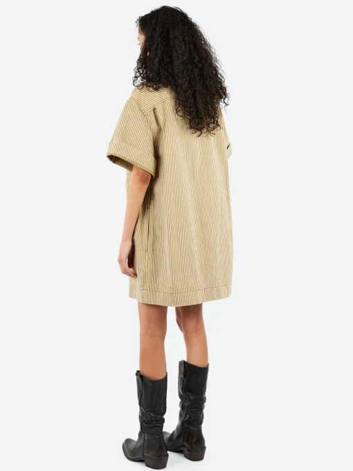 Fashion - Anouk Dress in Beige and Ecru Women Dresses
