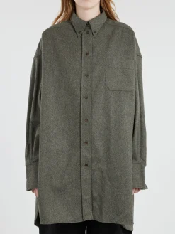 Online - Candide Shirt Dress in Gris Clair Women Dresses