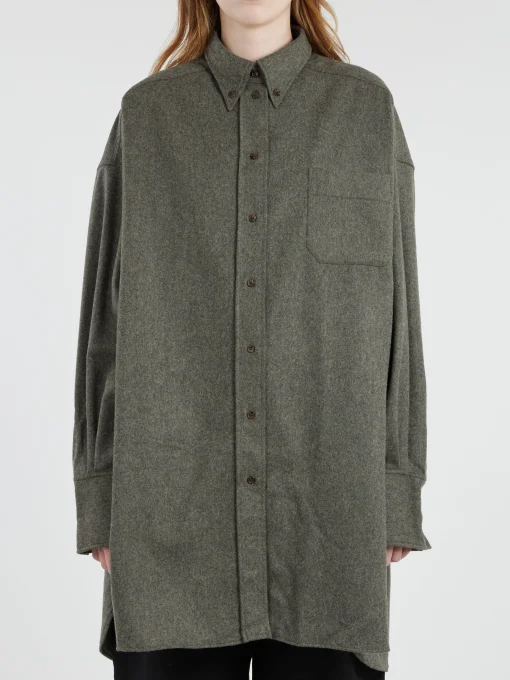 Online - Candide Shirt Dress in Gris Clair Women Dresses