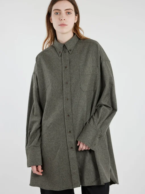 Online - Candide Shirt Dress in Gris Clair Women Dresses