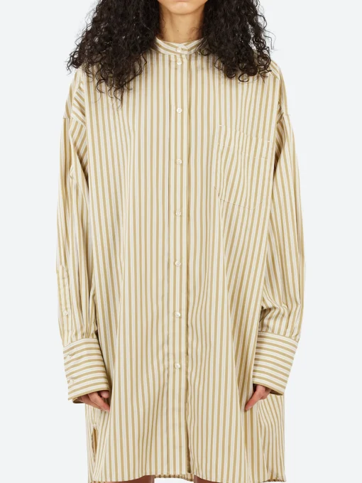 Fashion - Diane Dress in Beige and Ecru Women Dresses