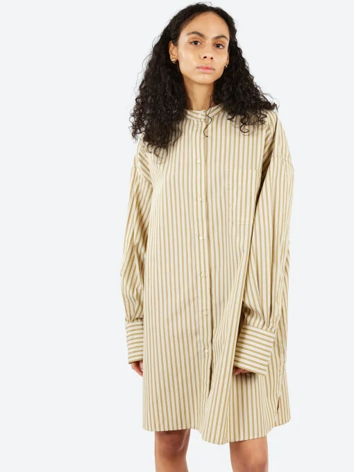 Fashion - Diane Dress in Beige and Ecru Women Dresses