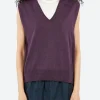 Discount - Sonia Vest in Violet Fonce Women Tops & Blouses | Knitwear