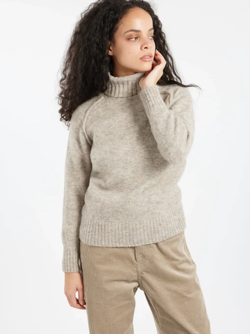 New - Windy Turtleneck in Gris and Beige Women Tops & Blouses | Overalls & Jumpsuits