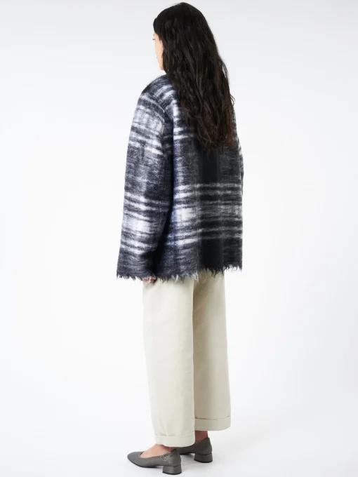 Discount - Croft Coat in Black Tartan Women Outerwear