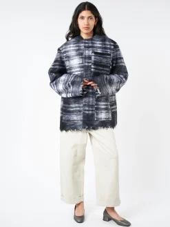 Discount - Croft Coat in Black Tartan Women Outerwear