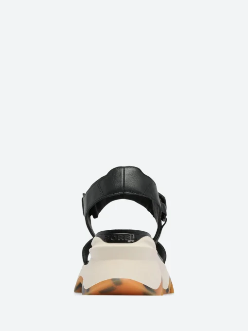 Best - Kinetic Impact Y-Strap High Wedge Sandal in Black and Chalk Women Mary Janes | Sandals