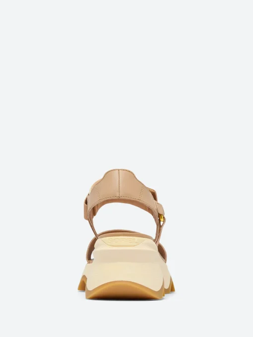 Clearance - Kinetic Impact Y-Strap High Wedge Sandal in Honest Beige and Honey White Women Mary Janes | Sandals