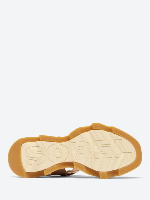 Clearance - Kinetic Impact Y-Strap High Wedge Sandal in Honest Beige and Honey White Women Mary Janes | Sandals