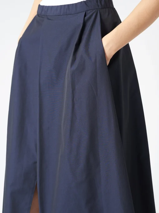 Discount - Decagon Skirt in Night Blue Cotton Women Skirts | Overalls & Jumpsuits