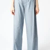 Best - Sphere Trouser in Aqua Cotton Women Pants