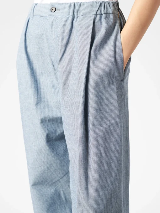 Best - Sphere Trouser in Aqua Cotton Women Pants