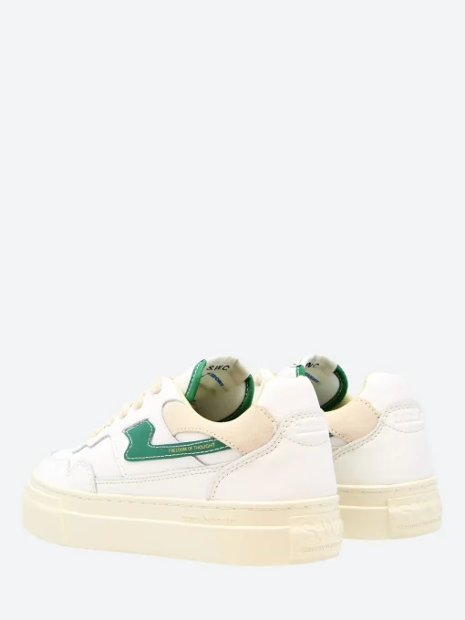 Sale - Pearl S-Strike in White and Green Women Sneakers | Sneakers