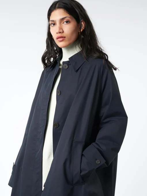 Hot - Holin Coat in Dark Navy Women Outerwear